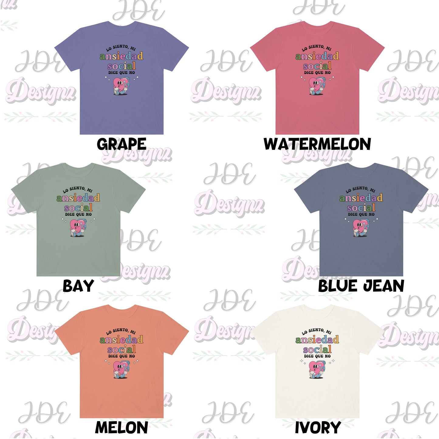 Mi Ansiedad Social Dice Que No, Mental Health Matters, Salud Mental, Mental Health Quote T-Shirt, School Psychologists, Anxiety Shirt