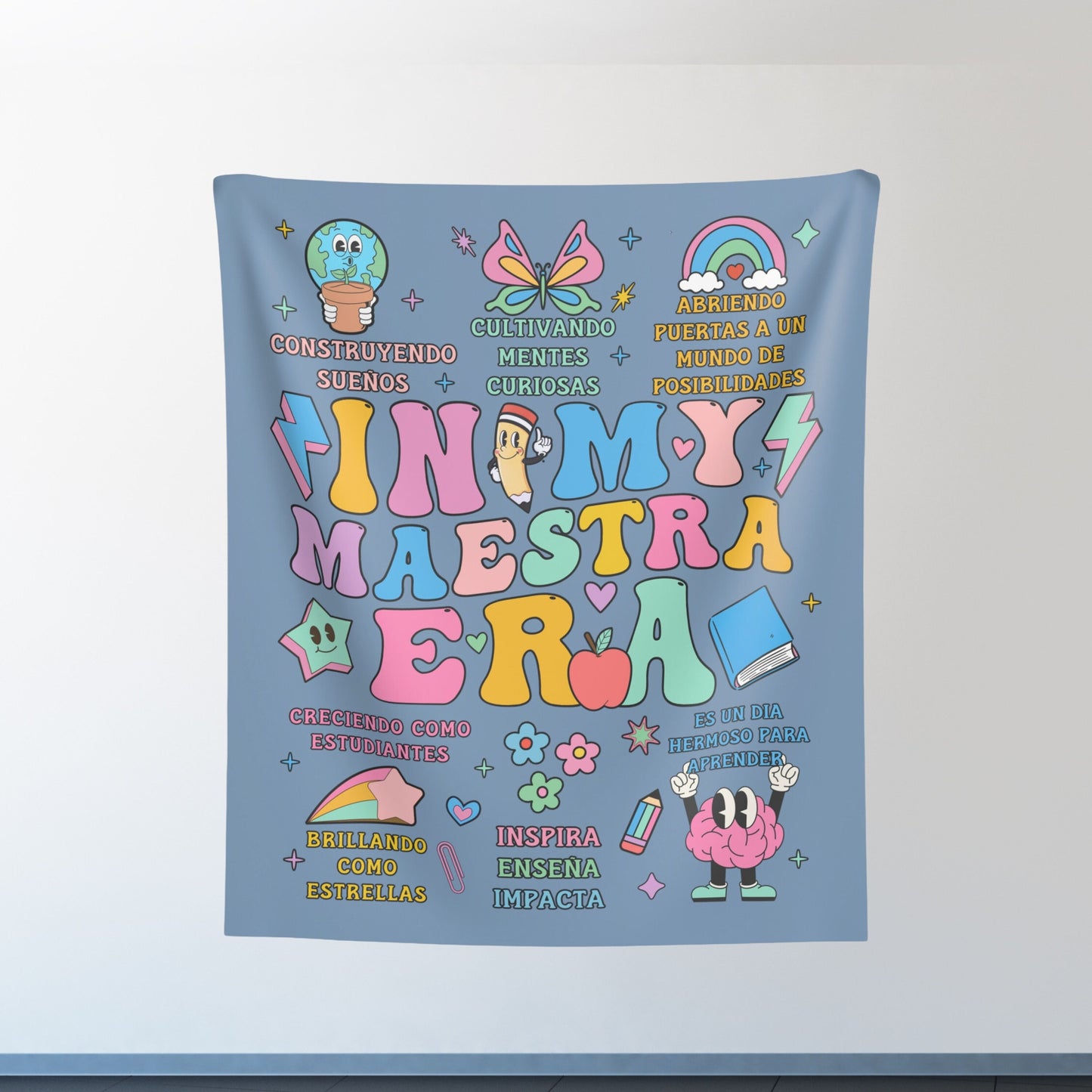 In My Maestra Era, In My Teacher Era Tapestry, Regalos Motivacionales, In My Teacher Era Gift, Gift For Her, Tapiz Español, Spanish Tapestry