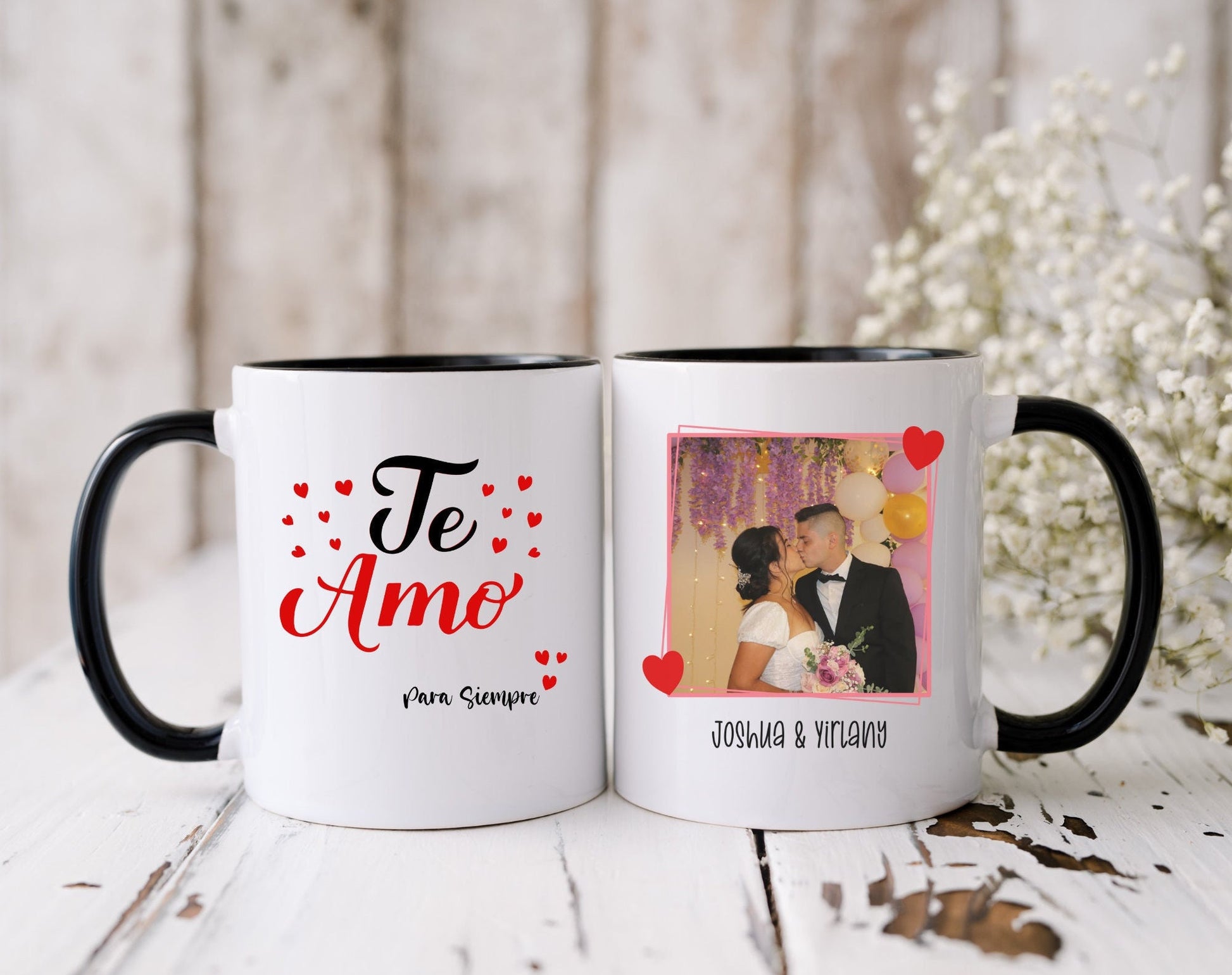 Te Amo Para Siempre, Taza Personalizada, Regalos Personalizados, Taza De Cafe, Dia De San Valentin, Regalos De Aniversario, Regalos De Boda