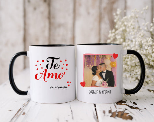 Te Amo Para Siempre, Taza Personalizada, Regalos Personalizados, Taza De Cafe, Dia De San Valentin, Regalos De Aniversario, Regalos De Boda