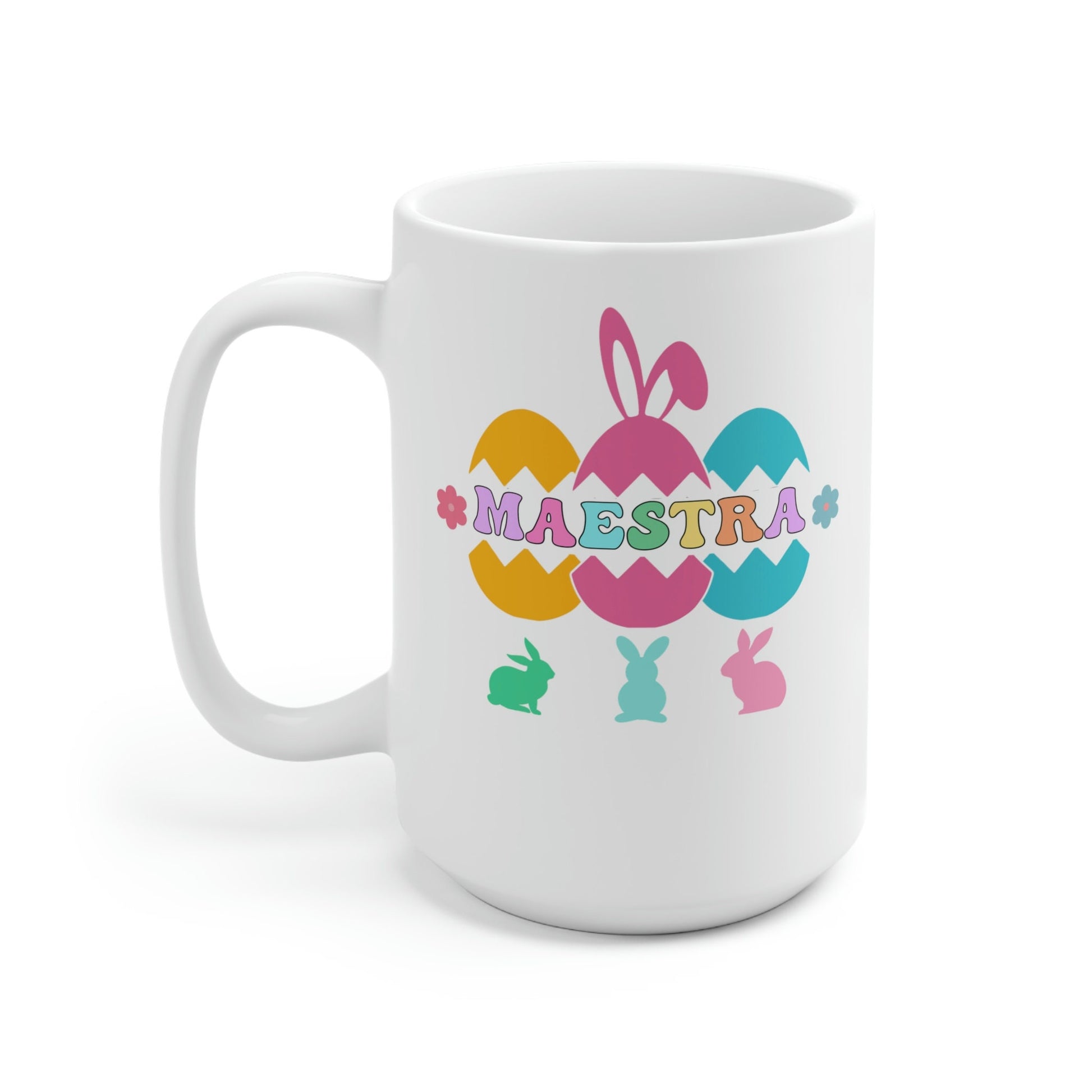 Feliz Pascua, Maestra Español, Maestra Mug, Taza De Pascua, Maestra Bilingue, ESL Teacher, Taza Para Maestra, Easter