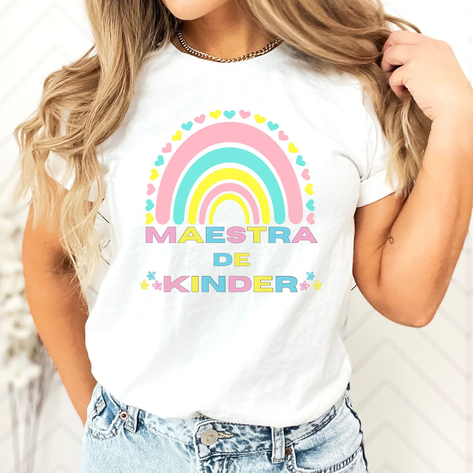 Maestra De Kinder, Camisas De Maestra, Maestra Bilingue, Maestra Gifts, Maestra T Shirt, K Is For Kinder, Teacher Kindergarten Shirt