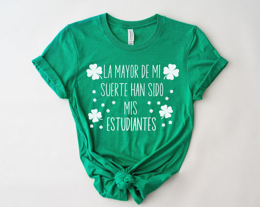 San Patricio, Dia De San Patricio, One Lucky Teacher, ESL Teacher, Maestra Bilingue, Maestra Shirt, Lucky Teacher, Saint Patrick Day