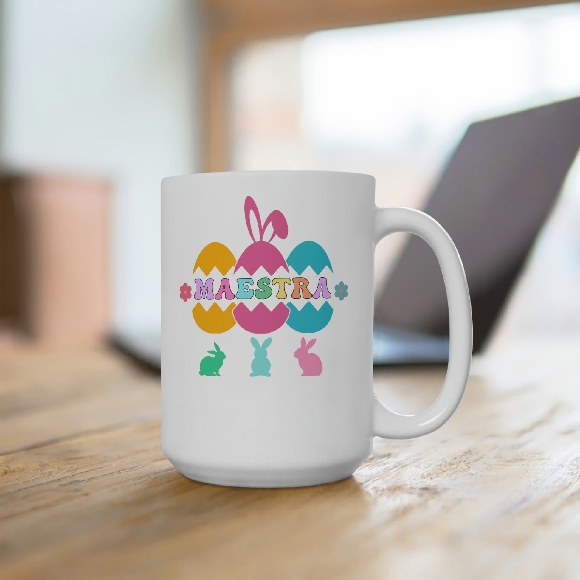 Feliz Pascua, Maestra Español, Maestra Mug, Taza De Pascua, Maestra Bilingue, ESL Teacher, Taza Para Maestra, Easter