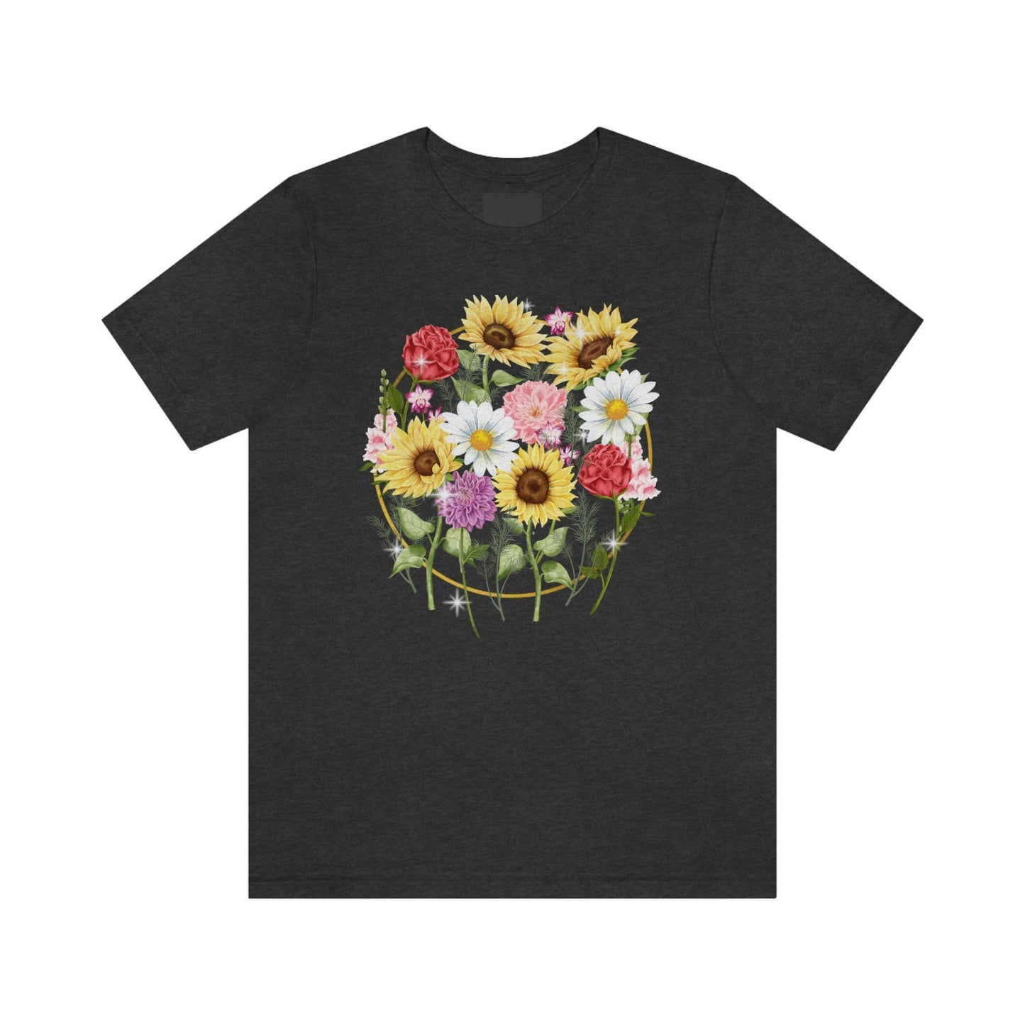 Flower T Shirt, Wildflower T Shirt, Gift For Her, Flowers Press, Flower Teacher Shirt, Pressed Flower tee, Wild Flower Tee, Gift For Woman