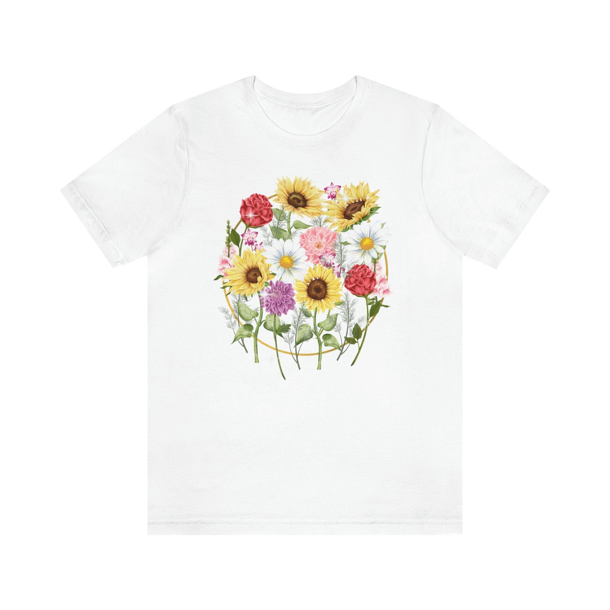 Flower T Shirt, Wildflower T Shirt, Gift For Her, Flowers Press, Flower Teacher Shirt, Pressed Flower tee, Wild Flower Tee, Gift For Woman