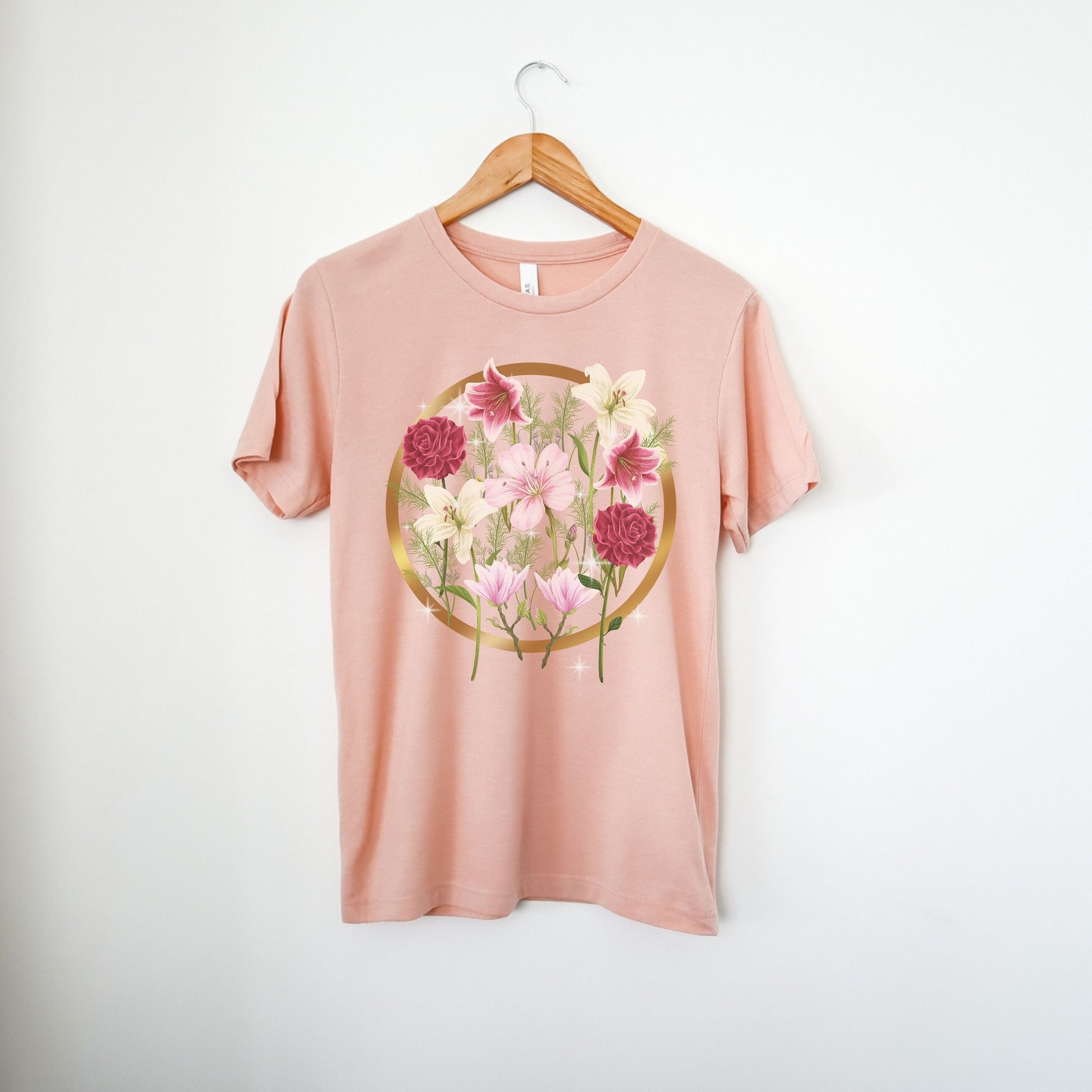 Flower T Shirt, Wildflower T Shirt, Gift For Her, Flowers Press, Flower Teacher Shirt, Pressed Flower tee, Wild Flower Tee, Gift For Woman