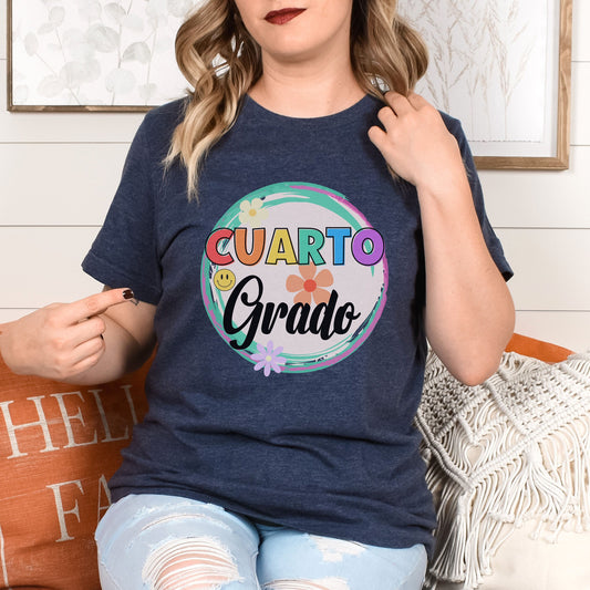 Cuarto Grado, Maestra Cuarto Grado, Camisas De Maestra, Maestra Español, Maestra Bilingue, Maestra Shirt, Maestra Gift, 4th Grade Teacher