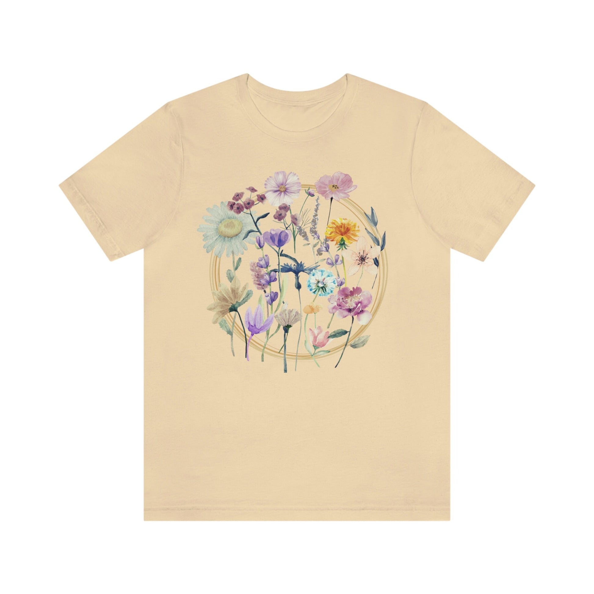 Flower T Shirt, Wildflower T Shirt, Gift For Her, Flowers Press, Flower Teacher Shirt, Pressed Flower tee, Wild Flower Tee, Gift For Woman