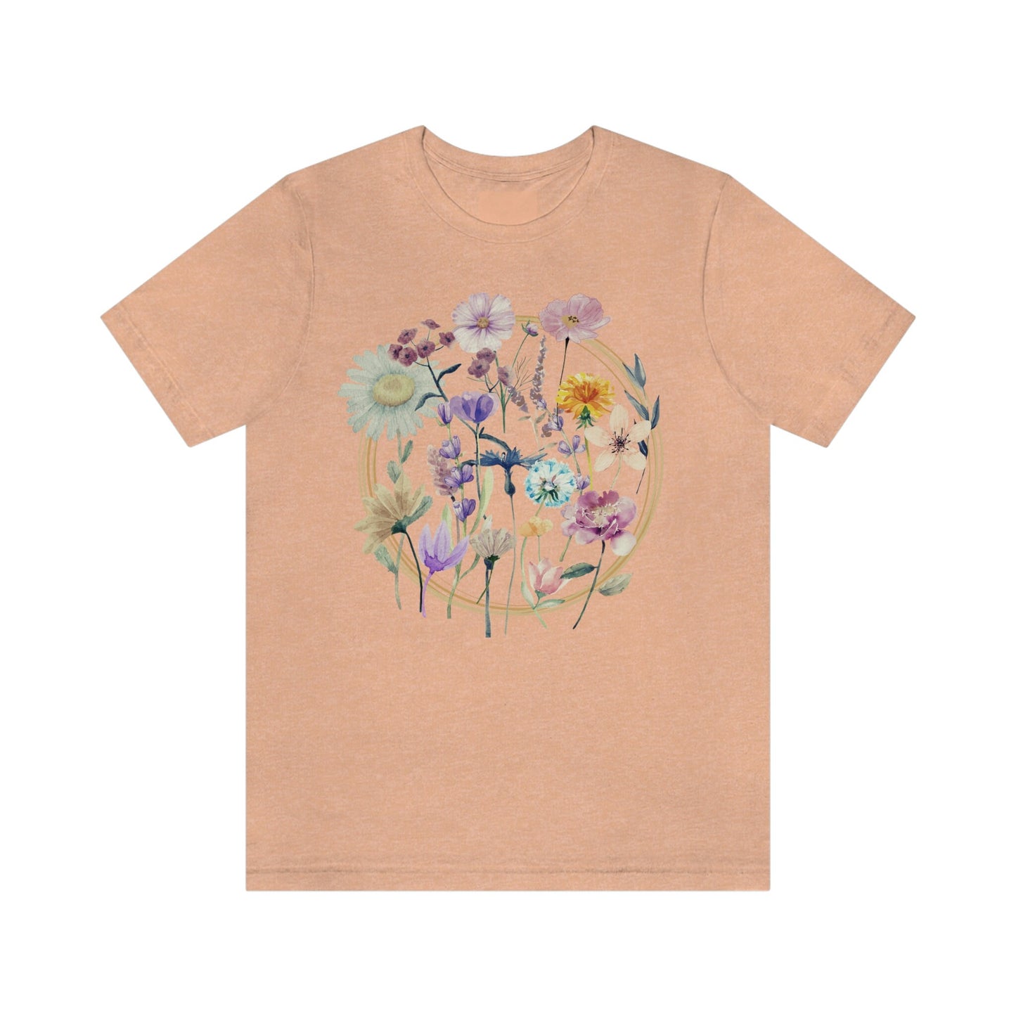 Flower T Shirt, Wildflower T Shirt, Gift For Her, Flowers Press, Flower Teacher Shirt, Pressed Flower tee, Wild Flower Tee, Gift For Woman