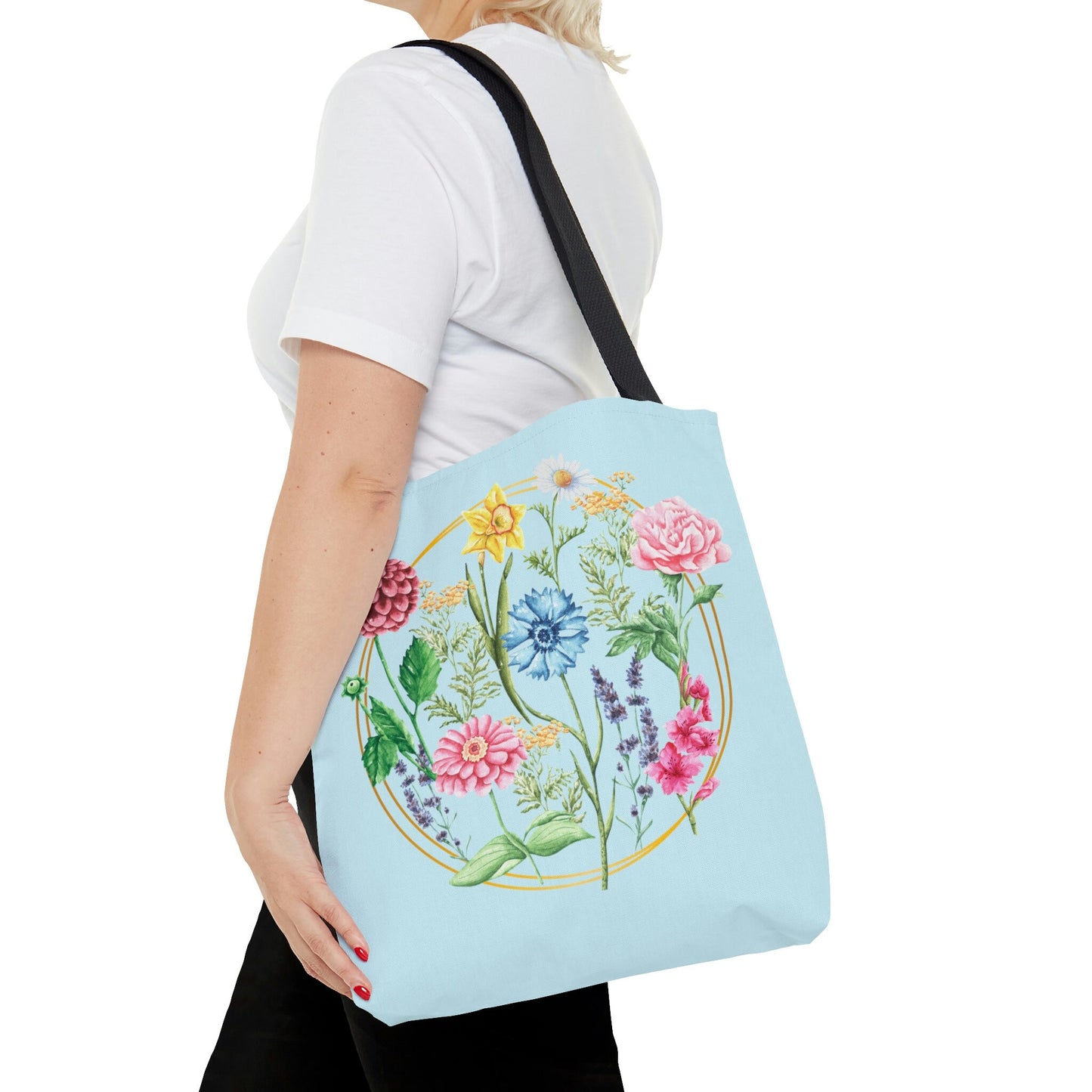 Wildflower Tote Bag, Flower Tote Bag, Gift For Her, Flowers Press, Flowers, Flower Teacher Tote Bag, Pressed Flower Tote, Gift For Woman