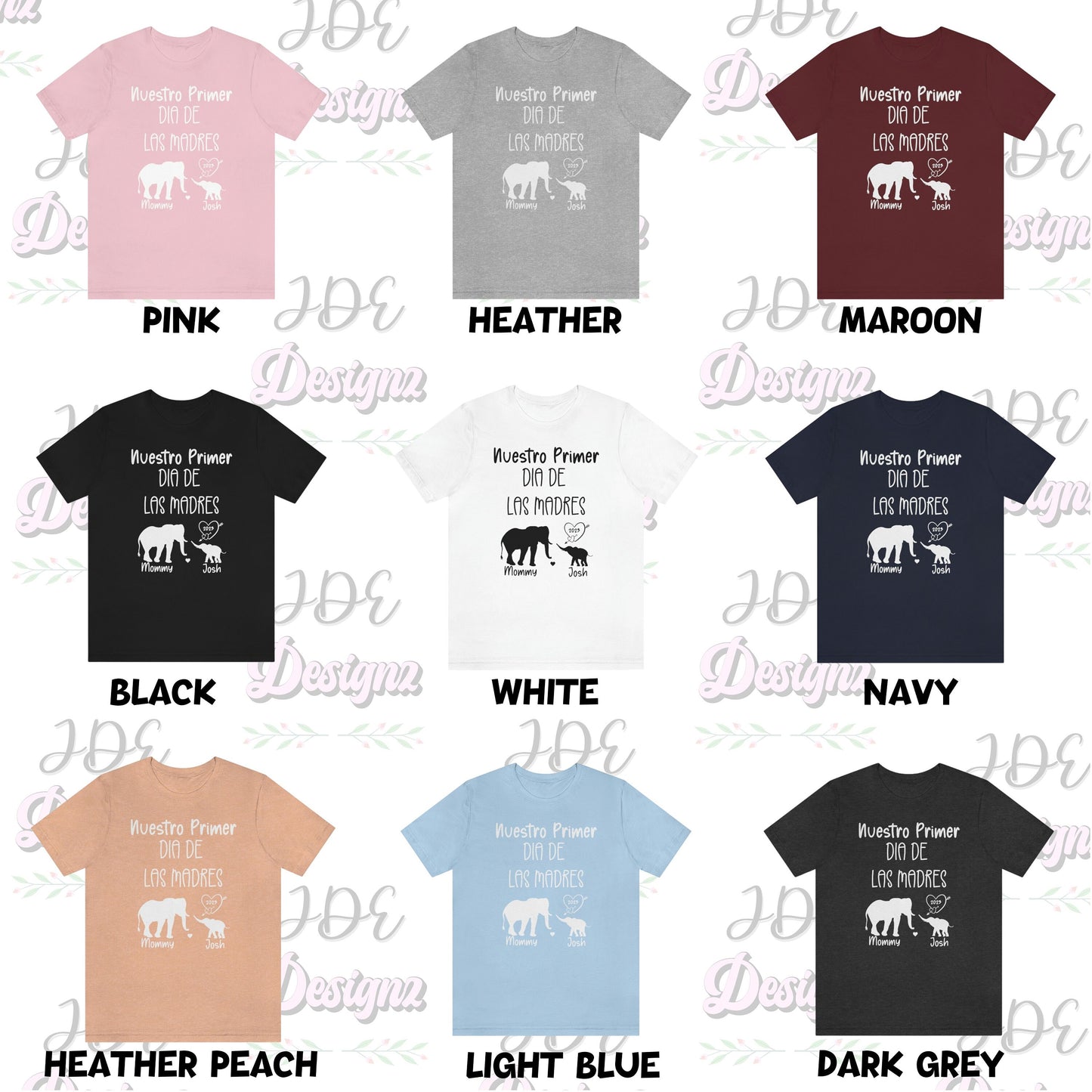 Nuestro Primer Dia De Las Madres, Our 1st Mother's Day Shirt, Elephant Mommy And Me Shirt, Regalo Para Dia De Las Madres, Mother Day Gifts