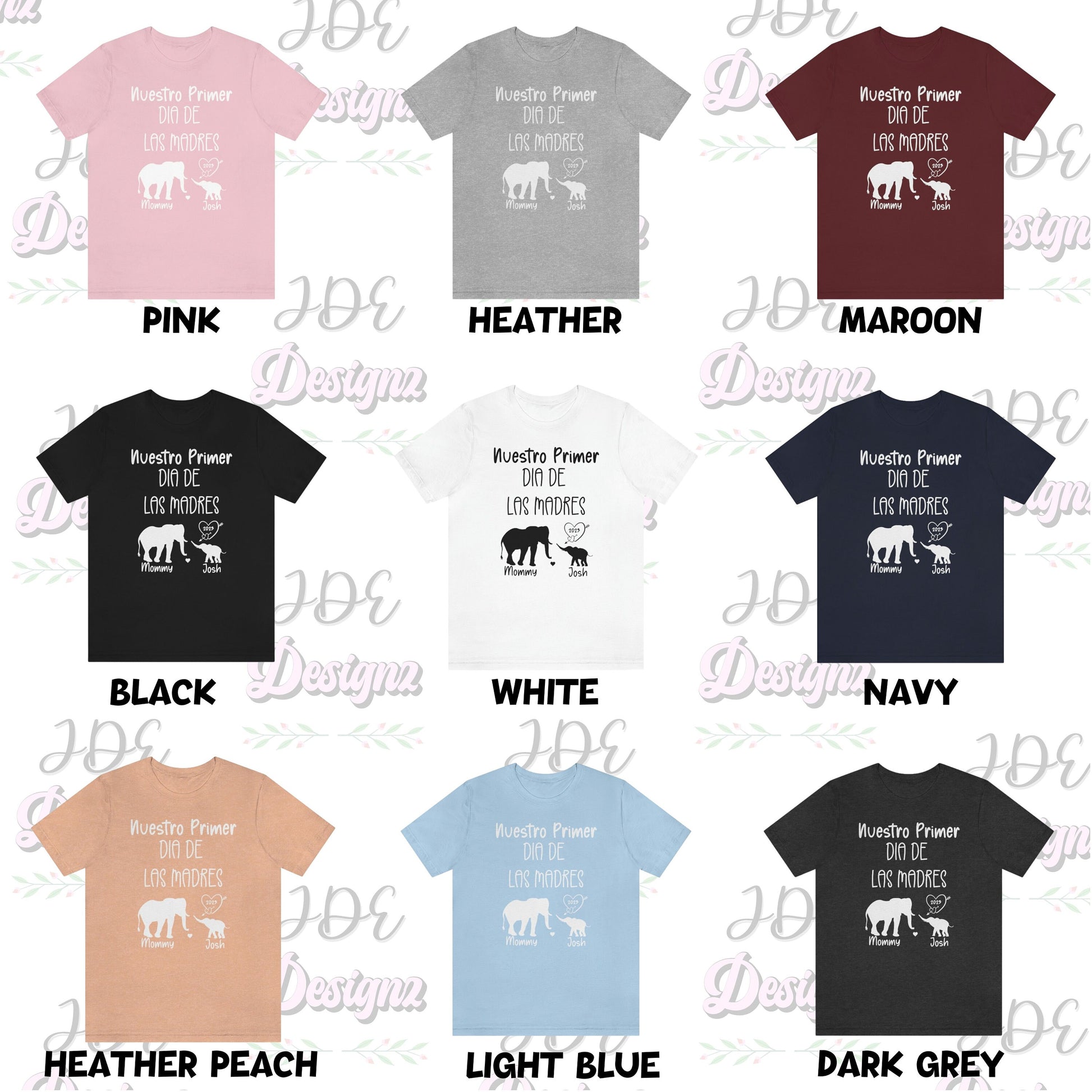 Nuestro Primer Dia De Las Madres, Our 1st Mother's Day Shirt, Elephant Mommy And Me Shirt, Regalo Para Dia De Las Madres, Mother Day Gifts