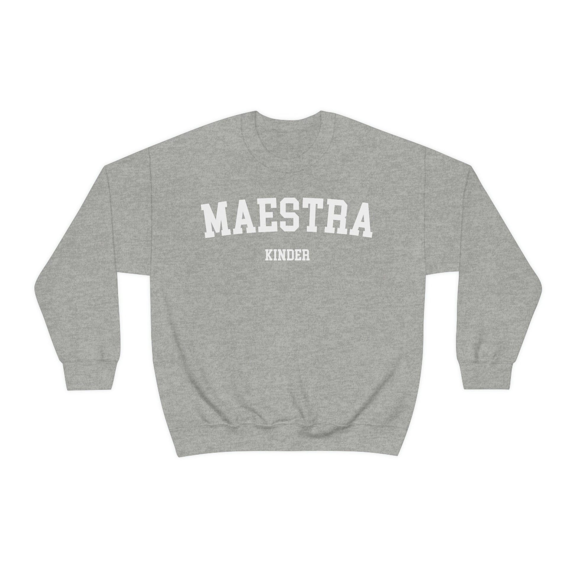 Maestra De Kinder, Maestra Español, Maestra Bilingue, Maestra Sweatshirt, K Is For Kinder, Kindergarten Sweatshirt, ESL Teacher, Maestra