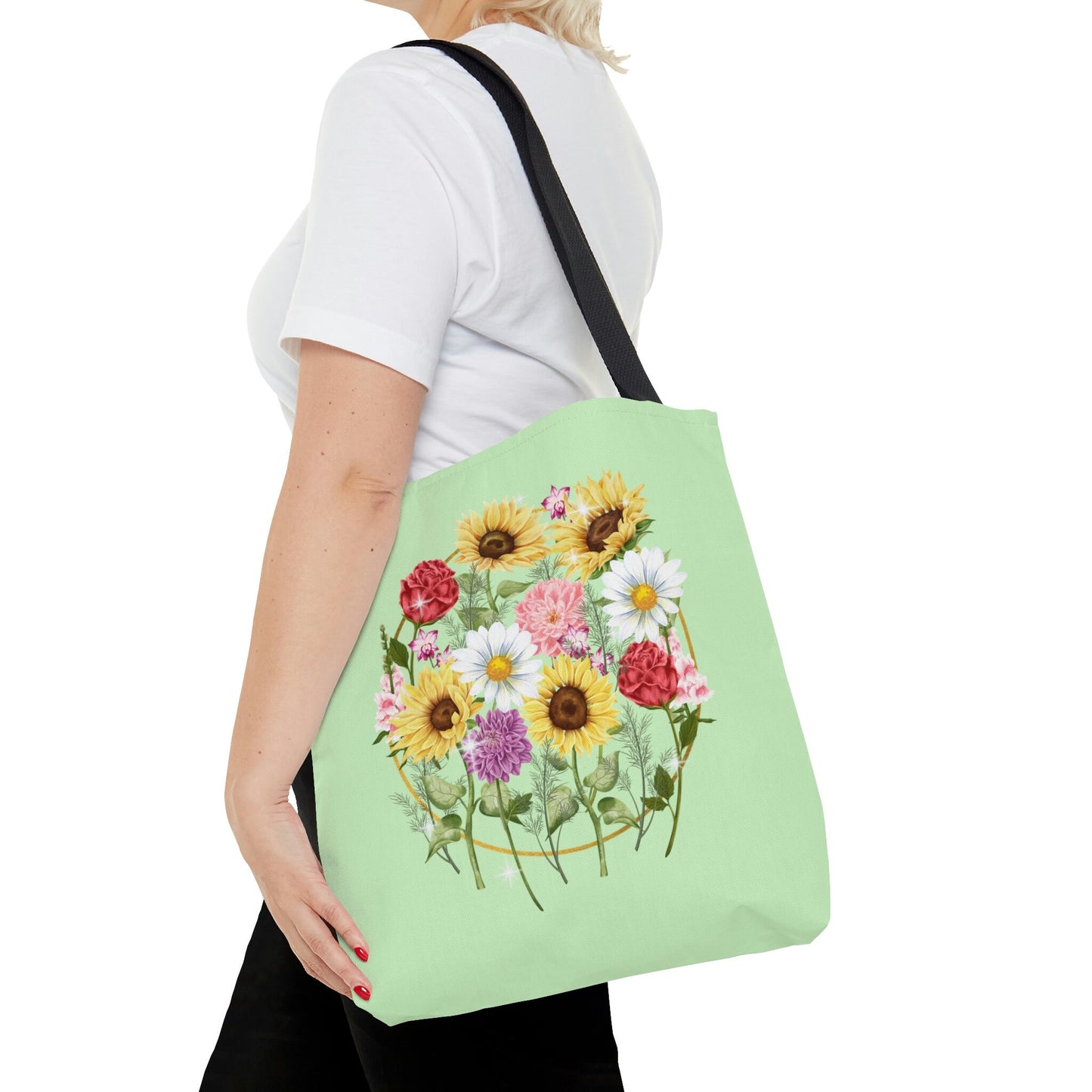 Wildflower Tote Bag, Flower Tote Bag, Gift For Her, Flowers Press, Flowers, Flower Teacher Tote Bag, Pressed Flower Tote, Gift For Woman