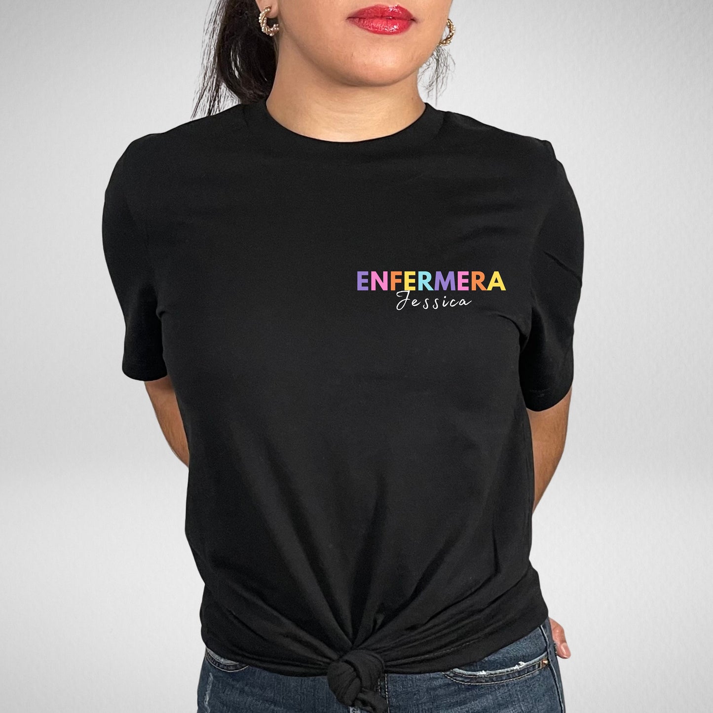Personalized Enfermera Shirt, Enfermera Latina, Mujeres En Medicina, Enfermera T Shirt, Enfermera Shirt, Nurse Shirt, La Enfermera