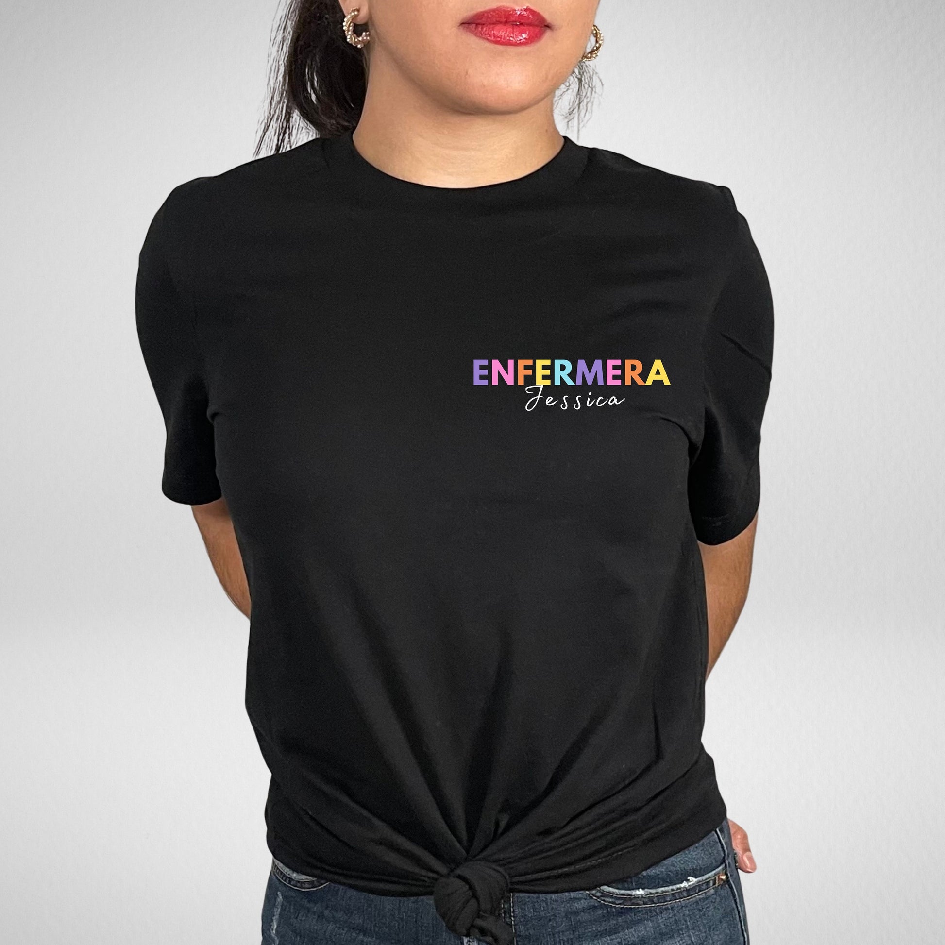 Personalized Enfermera Shirt, Enfermera Latina, Mujeres En Medicina, Enfermera T Shirt, Enfermera Shirt, Nurse Shirt, La Enfermera