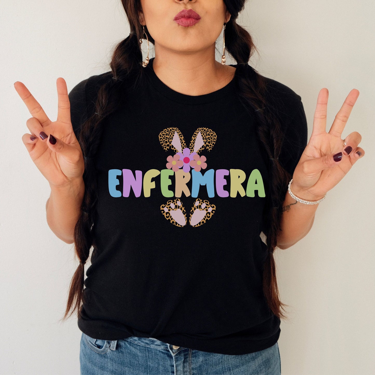 Enfermera, Enfermera Easter T Shirt, Enfermera Shirt, Easter Nurse Shirt, Easters Shirts, Easter T Shirt, La Enfermera Shirt