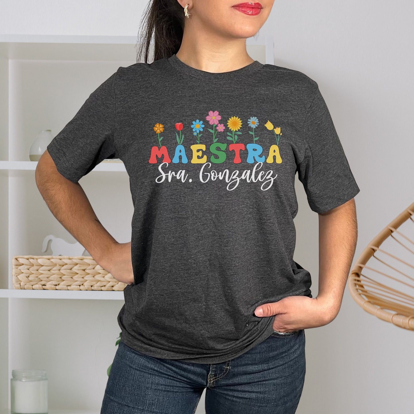Camiseta Personalizada, Camisas De Maestra, Regalos Para Maestra, Regalo Personalizado, Maestra Shirt, ESL Teacher, Dual Language Teacher