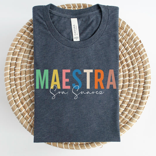 Camiseta Personalizada, Camisas De Maestra, Regalos Para Maestra, Regalo Personalizado, Maestra Shirt, ESL Teacher, Dual Language Teacher