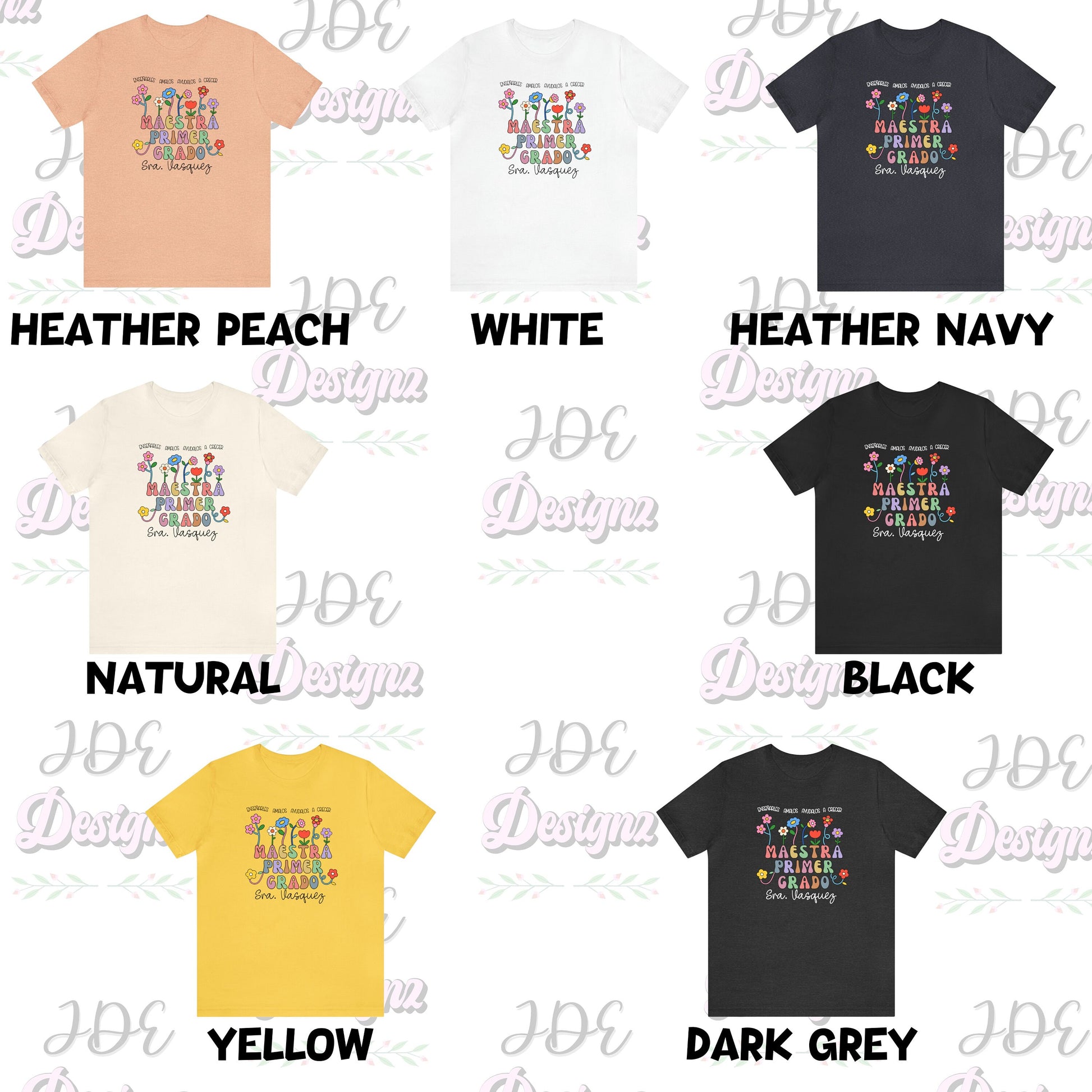 Primer Grado, Maestra Primer Grado, Camiseta Personalizada, Maestra Español, Maestra Bilingue, Regalo Personalizada, First Grade Teacher