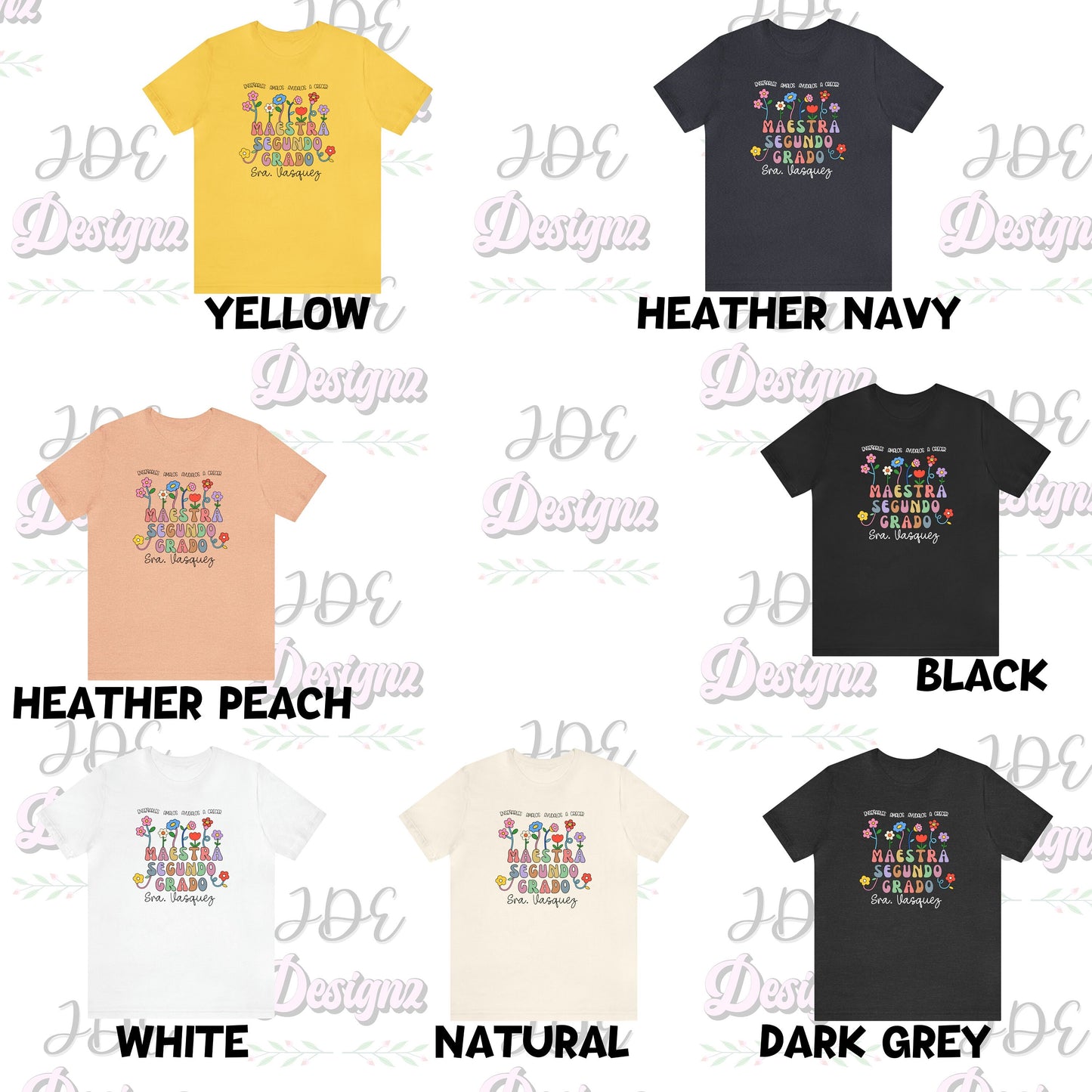 Segundo Grado, Maestra Segundo Grado, Camisas De Maestra, Maestra Español, Maestra Bilingue, Camiseta Personalizada, Second Grade