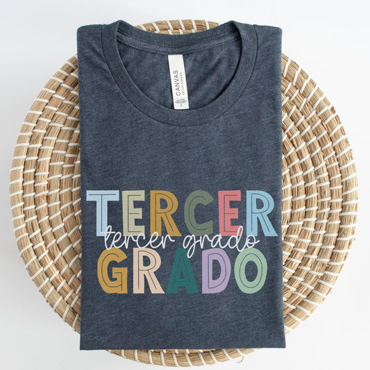 Tercer Grado, Maestra Tercer Grado, Camisas De Maestra, Maestra Español, Maestra Bilingue, Maestra Shirt, Maestra Gift, 3rd Grade Teacher