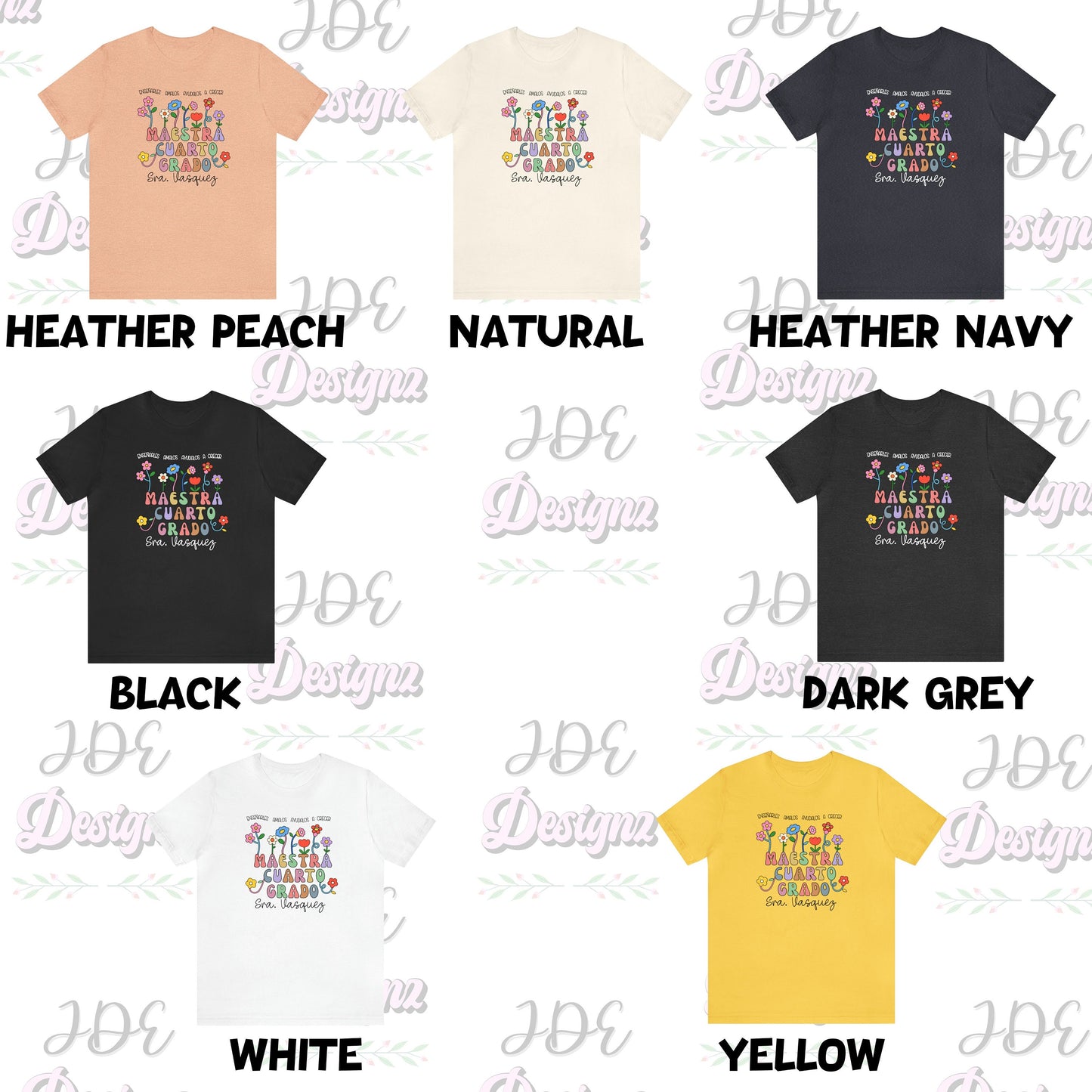 Cuarto Grado, Maestra Cuarto Grado, Camisas De Maestra, Maestra Español, Maestra Bilingue, Camiseta Personalizada, 4th Grade Teacher