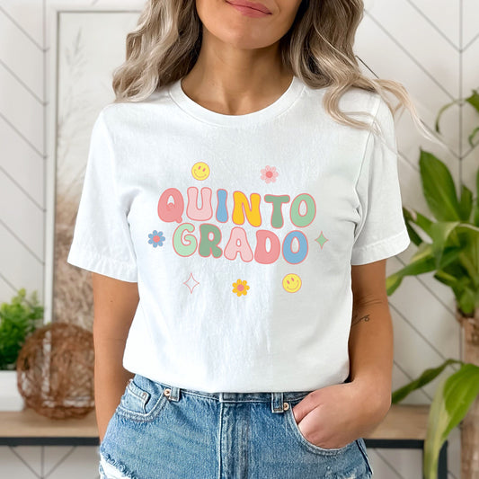 Quinto Grado, Maestra Quinto Grado, Camisas De Maestra, Maestra Español, Maestra Bilingue, Maestra Shirt, Maestra Gift, 5th Grade Teacher