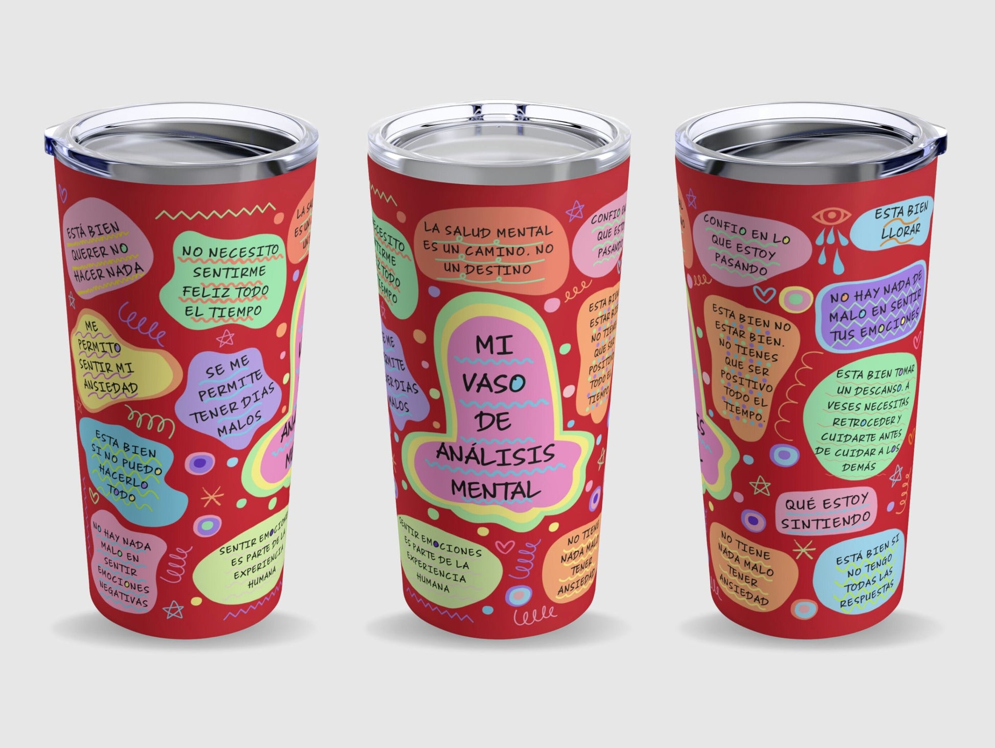 Mi Vaso De Análisis Mental Tumbler, Mental Health Matters, Regalos Motivacionales, Afirmaciones Diarias, Mental Health Tumbler, Gift For Her