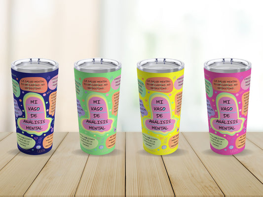 Mi Vaso De Análisis Mental Tumbler, Mental Health Matters, Regalos Motivacionales, Afirmaciones Diarias, Mental Health Tumbler, Gift For Her