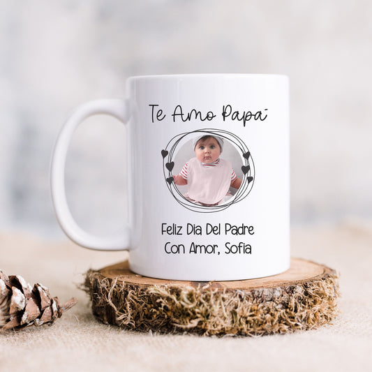 Dia Del Padre, Taza Personalizada, Vaso Para Papá, Fathers Day Gift, Fathers Day Mug, Feliz Dia De Padre, Nuevo Papá, Papá Regalo