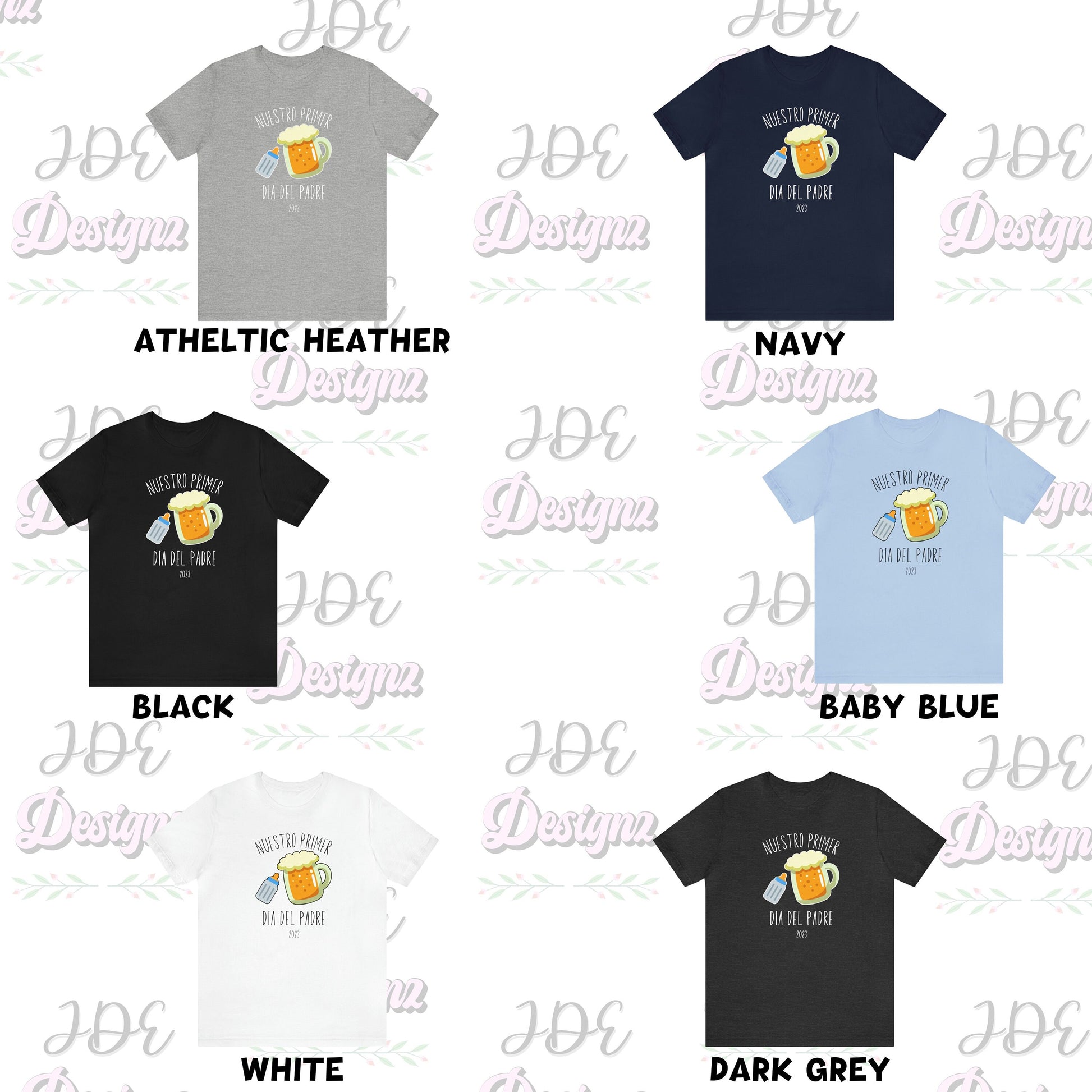 Nuestro Primer Dia Del Padre, Dia Del Padre, Papá Tee Regalo, Regalo Papa, Fathers Day Gift, Fathers Day Shirt, Feliz Dia De Padre, Papá