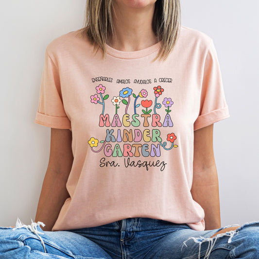 Maestra Kindergarten, Maestra De Kinder, Maestra Español, Maestra Bilingue, K Is For Kinder, Kindergarten Sweatshirt, ESL Teacher, Maestra