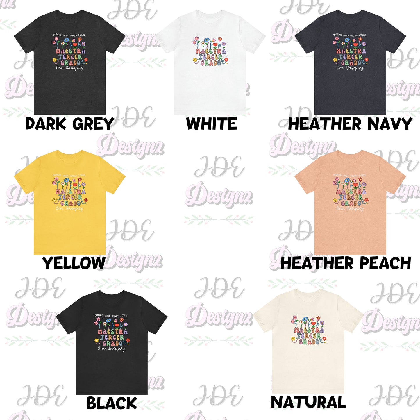 Tercer Grado, Maestra Tercer Grado, Camisas De Maestra, Maestra Español, Maestra Bilingue, Camiseta Personalizada, 3rd Grade Teacher