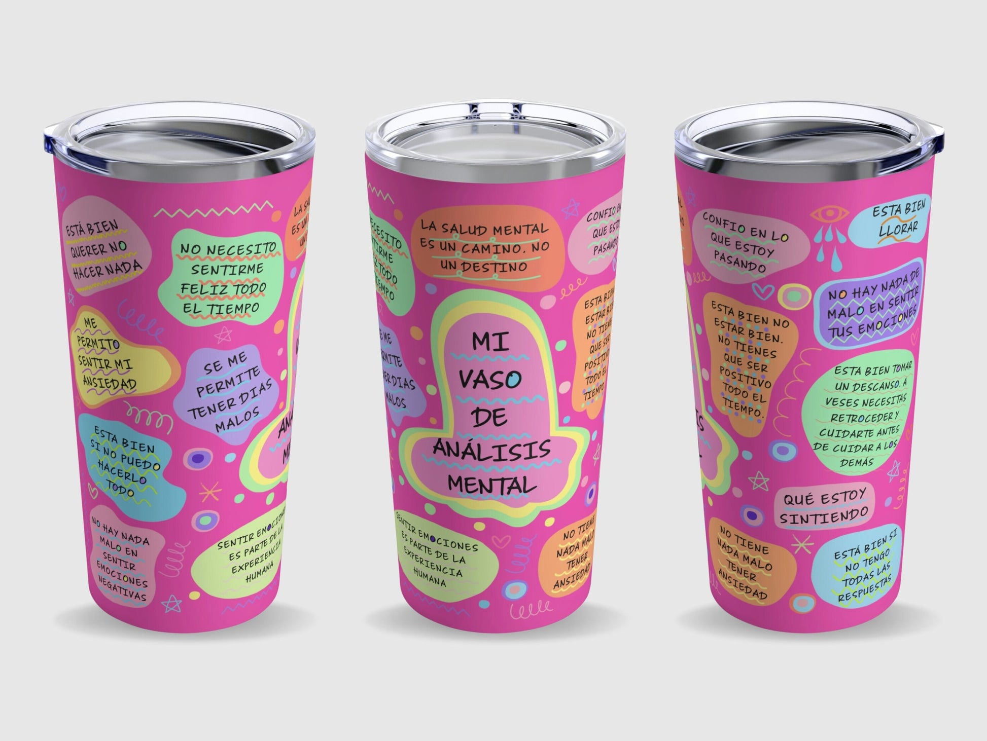 Mi Vaso De Análisis Mental Tumbler, Mental Health Matters, Regalos Motivacionales, Afirmaciones Diarias, Mental Health Tumbler, Gift For Her