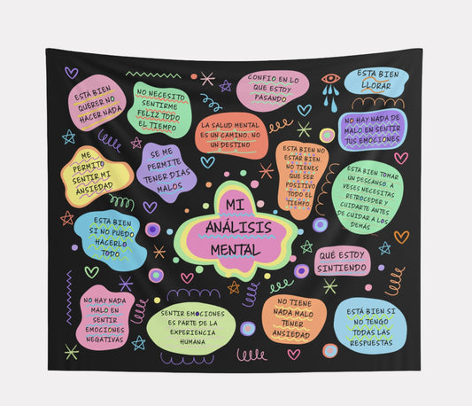 Mi Análisis Mental Tapestry, Mental Health Matters, Regalos Motivacionales, Afirmaciones Diarias, Mental Health Tapestry, Gift For Her
