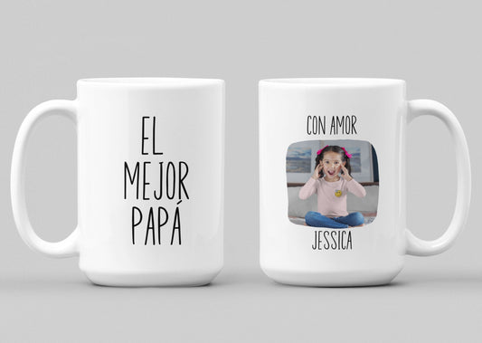 Dia Del Padre, Taza Personalizada, Vaso Para Papá, Fathers Day Gift, Fathers Day Mug, Feliz Dia De Padre, Nuevo Papá, Papá Regalo, Dad Gi