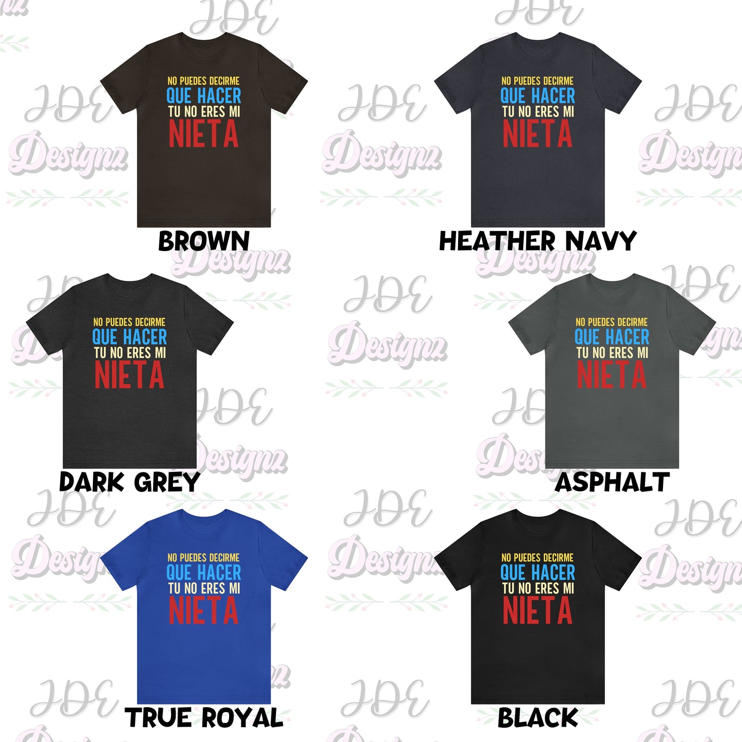 No Puedes Decirme Que Hacer Tu No Eres Mi Nieta, Funny Men's Shirts, Grandparents Gift, Grandparent Present, Abuelos, Camiseta Para Abuelos