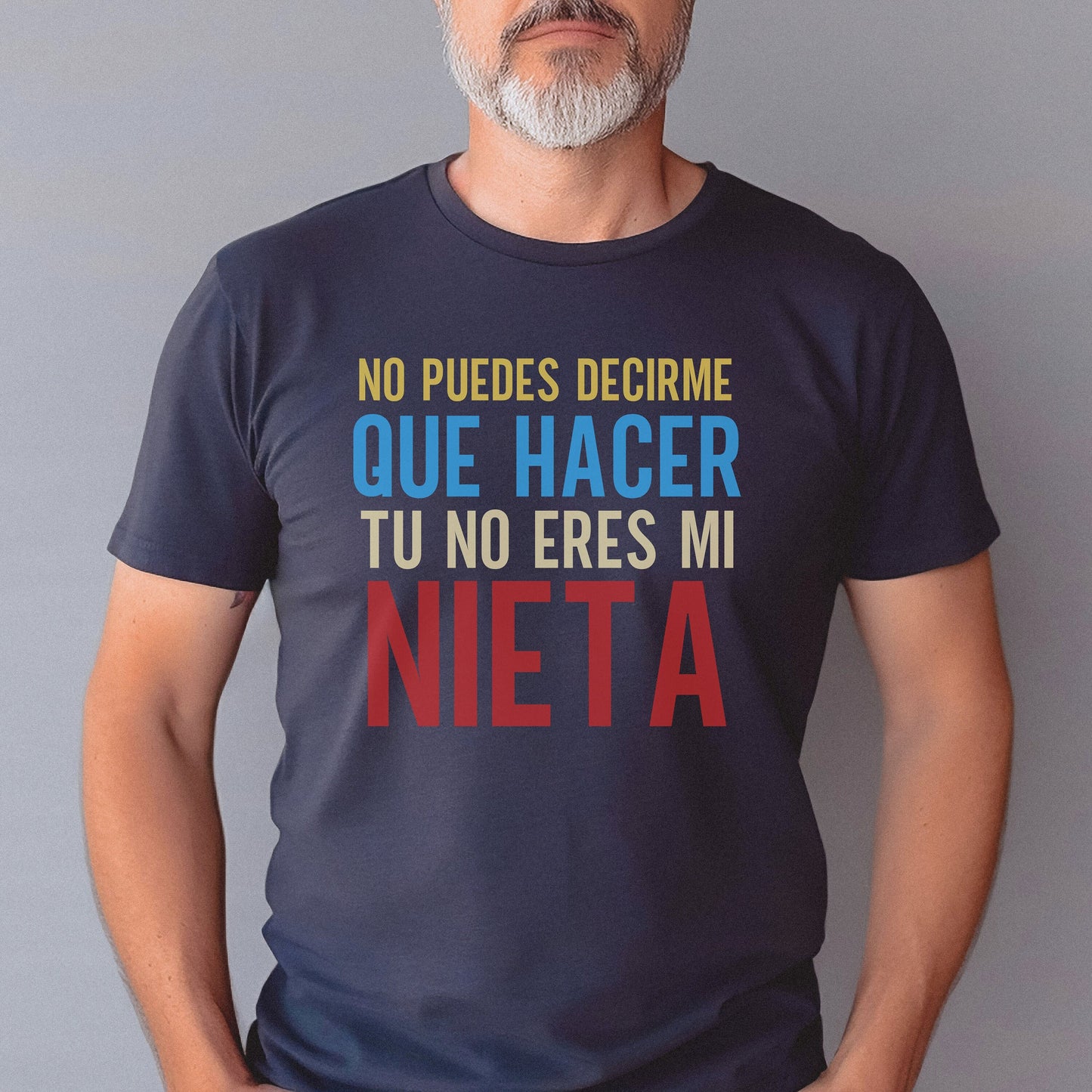 No Puedes Decirme Que Hacer Tu No Eres Mi Nieta, Funny Men's Shirts, Grandparents Gift, Grandparent Present, Abuelos, Camiseta Para Abuelos