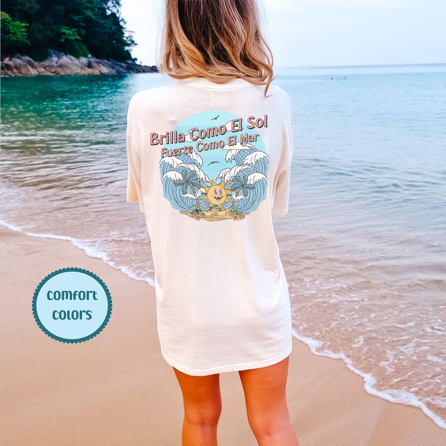 Brilla Como El Sol, Comfort Color Tees, Trendy T Shirts For Women, Summer Vibes Shirt, Tumbler Shirt, Sun T Shirt, Oversized T Shirts