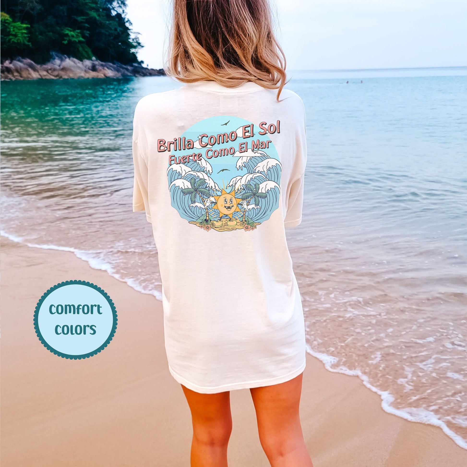 Brilla Como El Sol, Comfort Color Tees, Trendy T Shirts For Women, Summer Vibes Shirt, Tumbler Shirt, Sun T Shirt, Oversized T Shirts