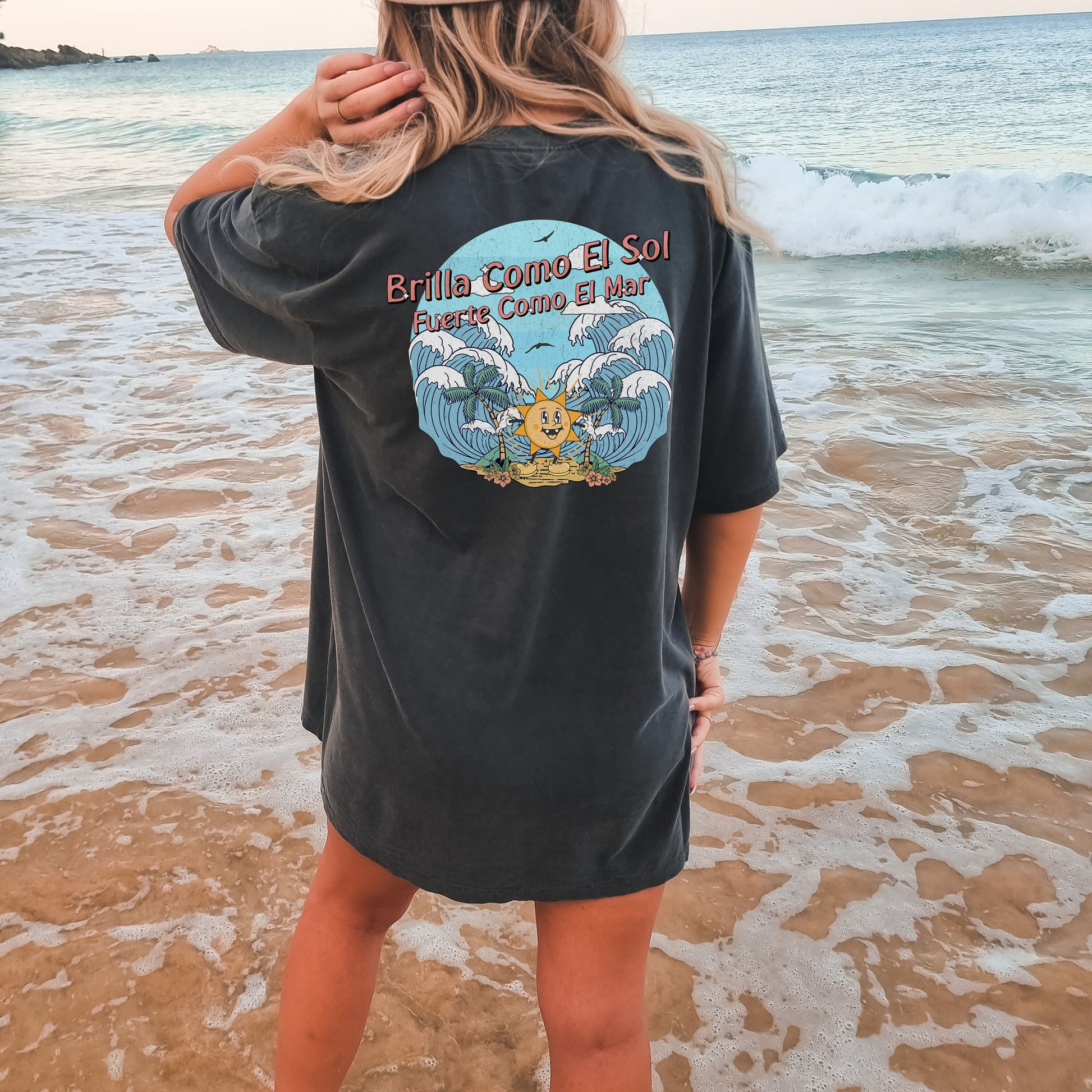 Brilla Como El Sol, Comfort Color Tees, Trendy T Shirts For Women, Summer Vibes Shirt, Tumbler Shirt, Sun T Shirt, Oversized T Shirts