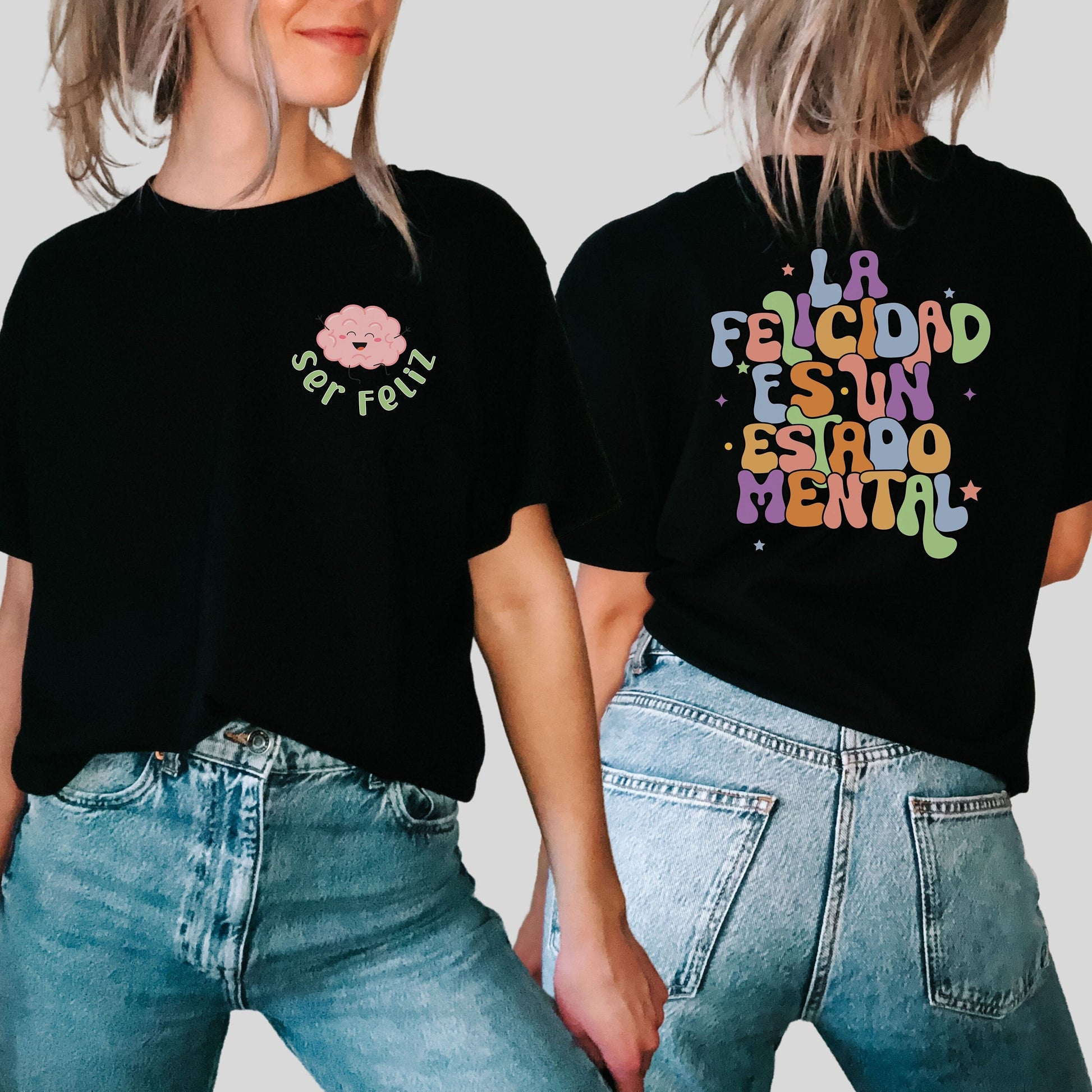 La Felicidad Es Un Estado Mental, Mental Health Matters, Salud Mental, Mental Health Quote T-Shirt, School Psychologists, Counselor Gift