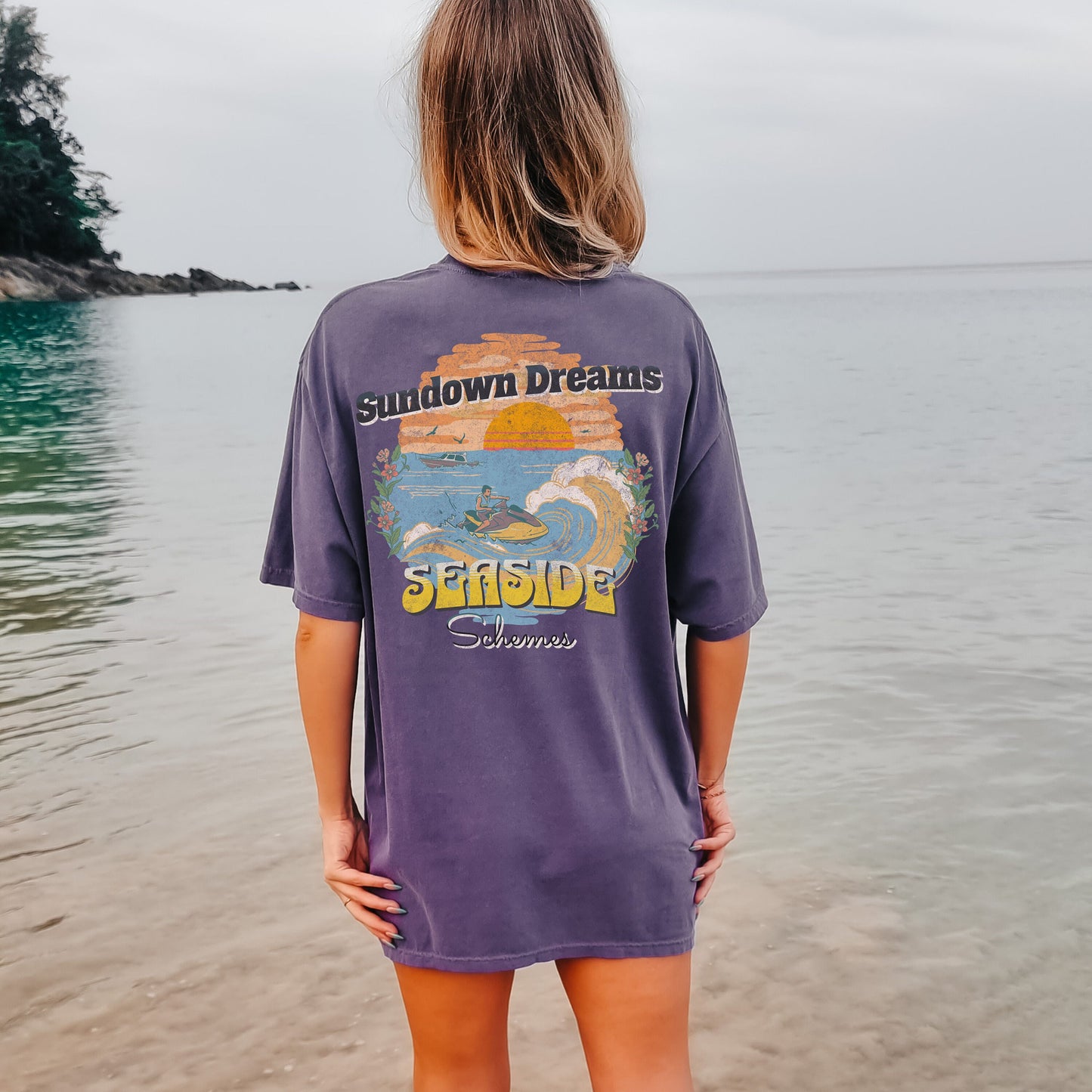 Sundown Dreams Seaside Schemes, Happiness Comes In Waves, Trendy T Shirts For Women, Summer Vibes Shirt, Comfort Colors Tshirts, Bestfriend