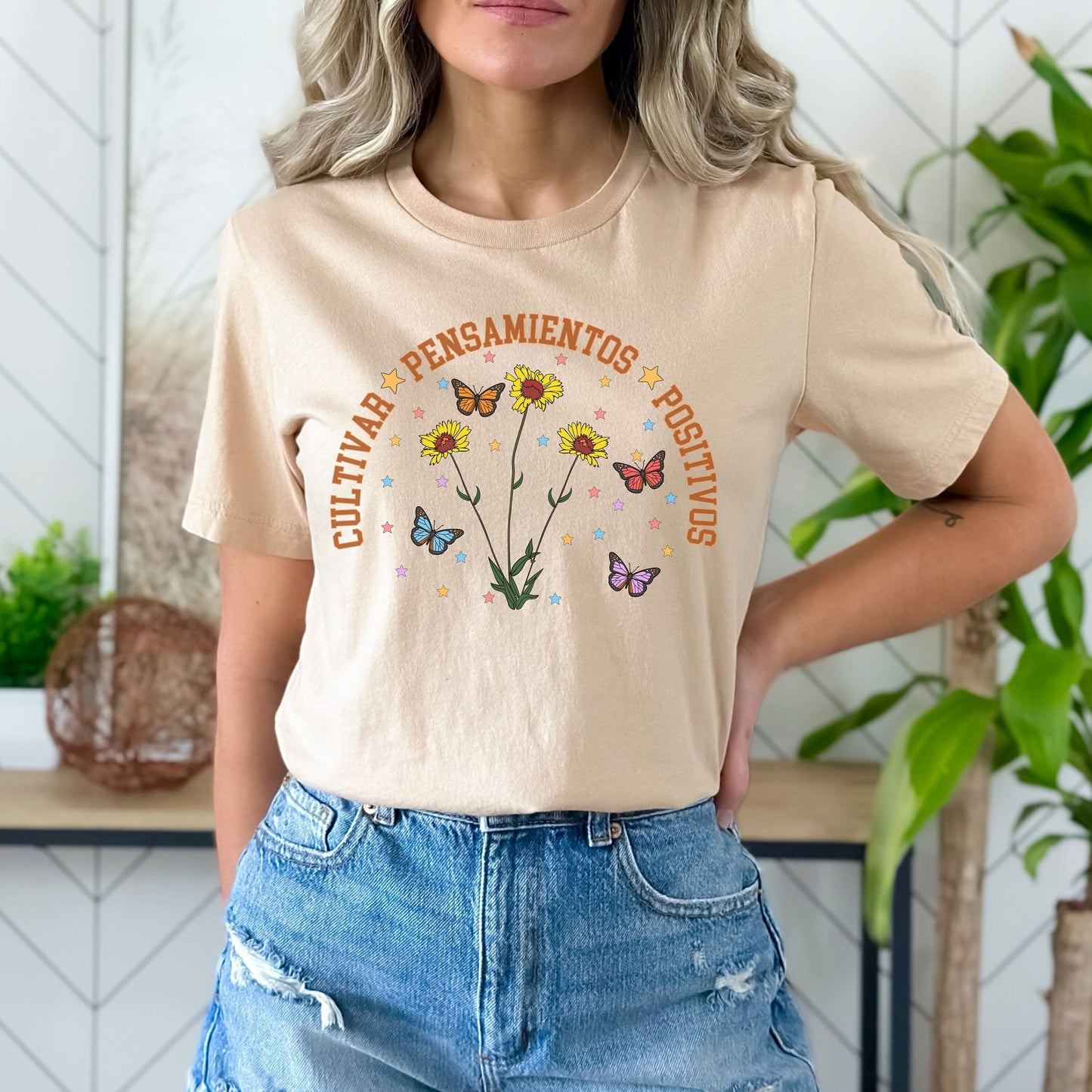 Cultivar Pensamientos Positivos, Grow Positive Thoughts TShirt, You Matter To Me Shirt, Salud Mental, Mental Health Matters, Anxiety Shirt