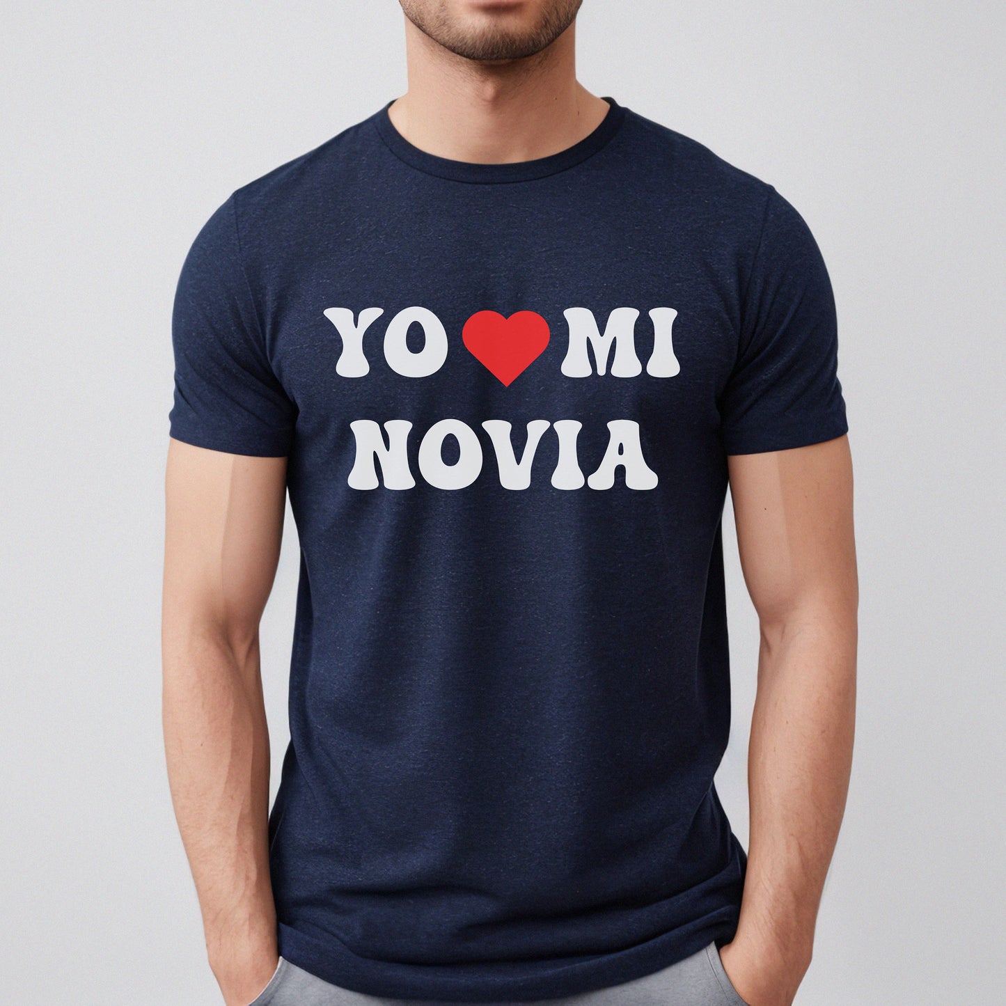 Yo Amo Mi Novia, Camiseta Para Novio, I Love My Girlfriend, Camisa Personalizada