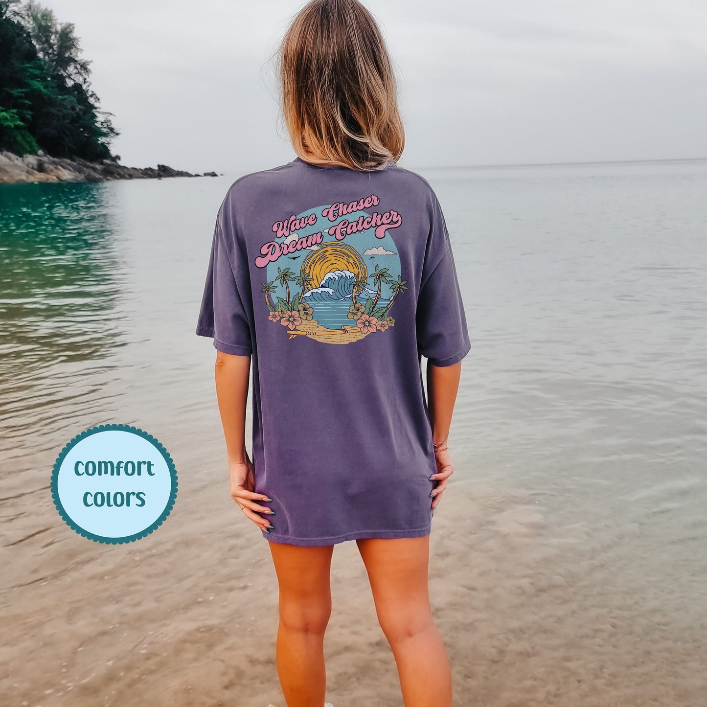 Wave Chaser Dream Catcher, Happiness Comes In Waves, Trendy T Shirts For Women, Summer Vibes Shirt, Tumbler Shirt,