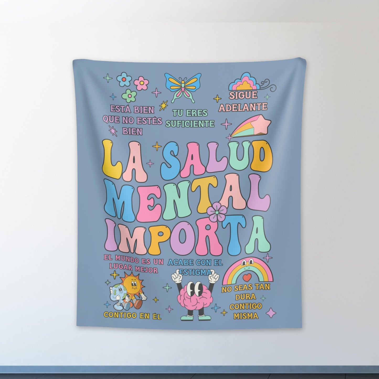 La Salud Mental, Mental Health Tapestry, Regalos Motivacionales, Mental Health Matters, Gift For Her, Tapiz Español, Spanish Tapestry