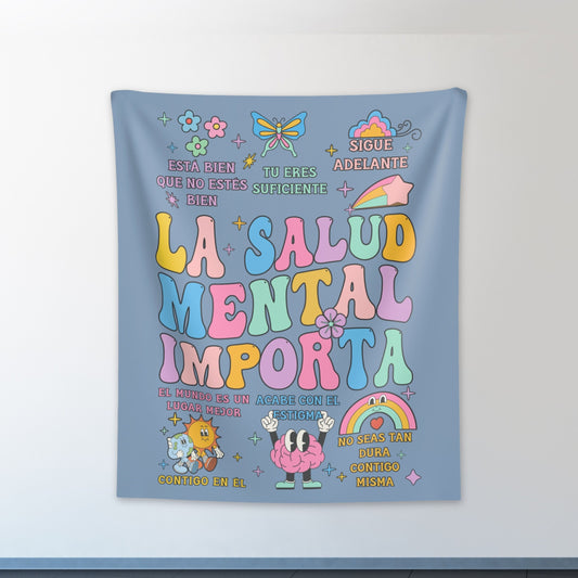 La Salud Mental, Mental Health Tapestry, Regalos Motivacionales, Mental Health Matters, Gift For Her, Tapiz Español, Spanish Tapestry